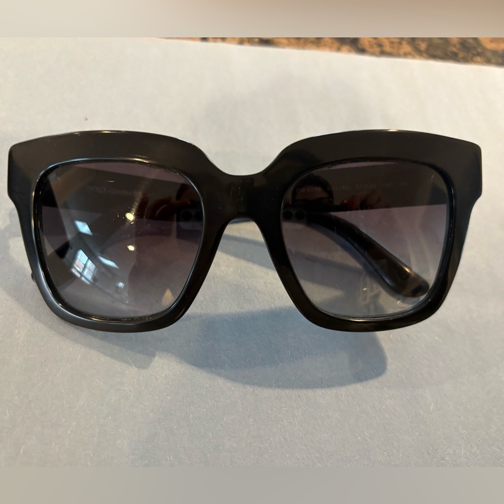 Dolce & Gabbana Black Oversized Square Women's Sunglasses